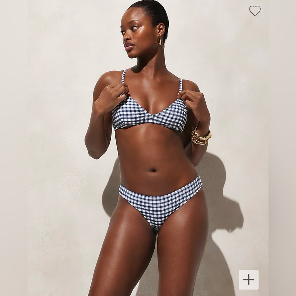 NWT J.Crew Surf Hipster Bikini Bottom Gingham